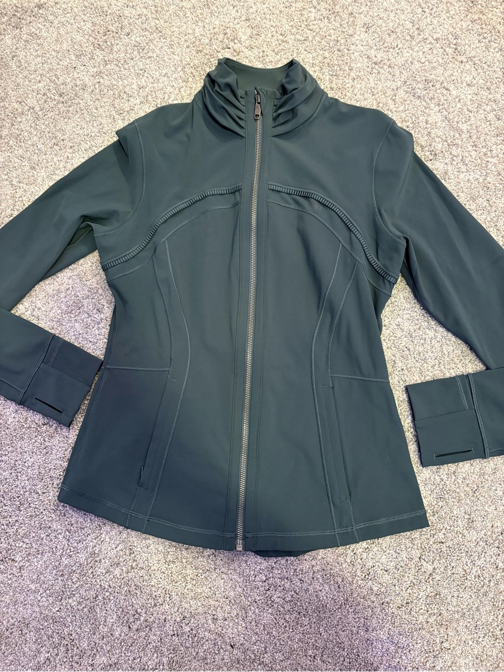 lululemon athletica Forest Green Zip-Up Utility Jacket